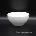 En gros 16pcs incrustation en or blanc fine porcelaine